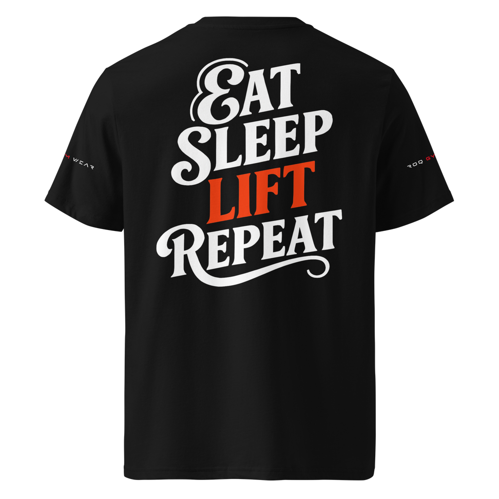 Eat Sleep Lift Repeat - Regular T-Shirt - Black