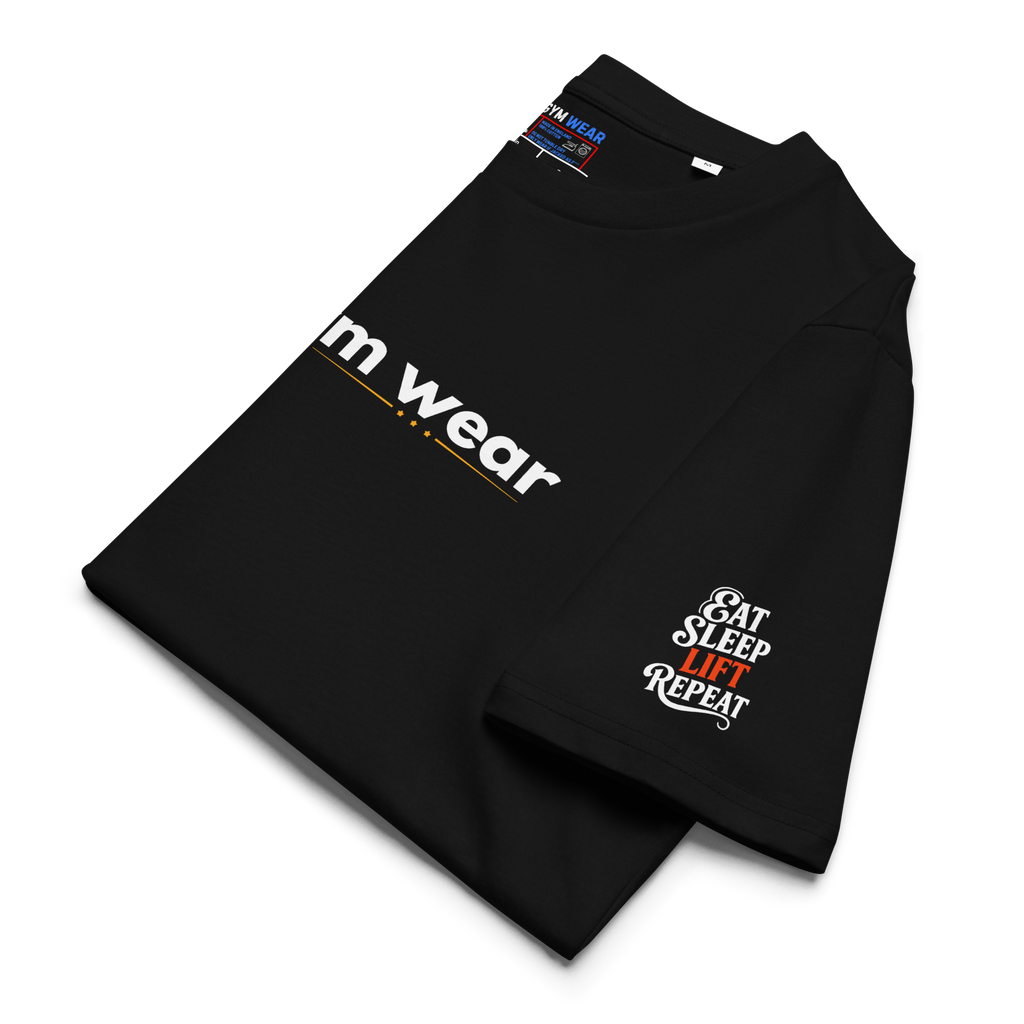 Eat Sleep Lift Repeat - Regular T-Shirt - Black
