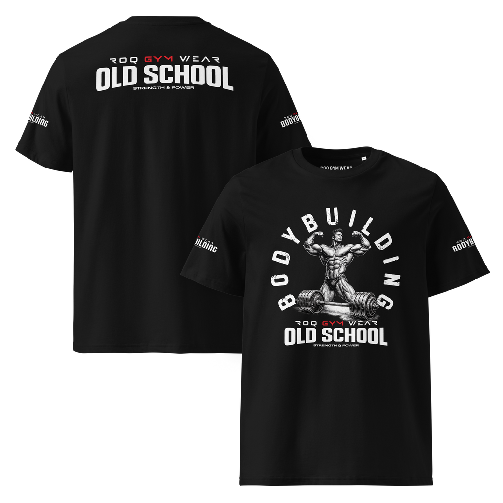 Old School BodyBuilding - Regular T-Shirt - Black