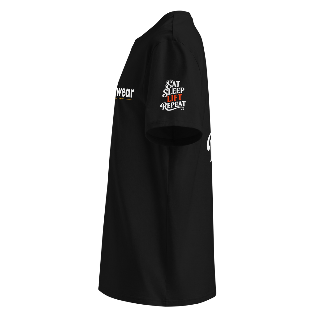 Eat Sleep Lift Repeat - Regular T-Shirt - Black