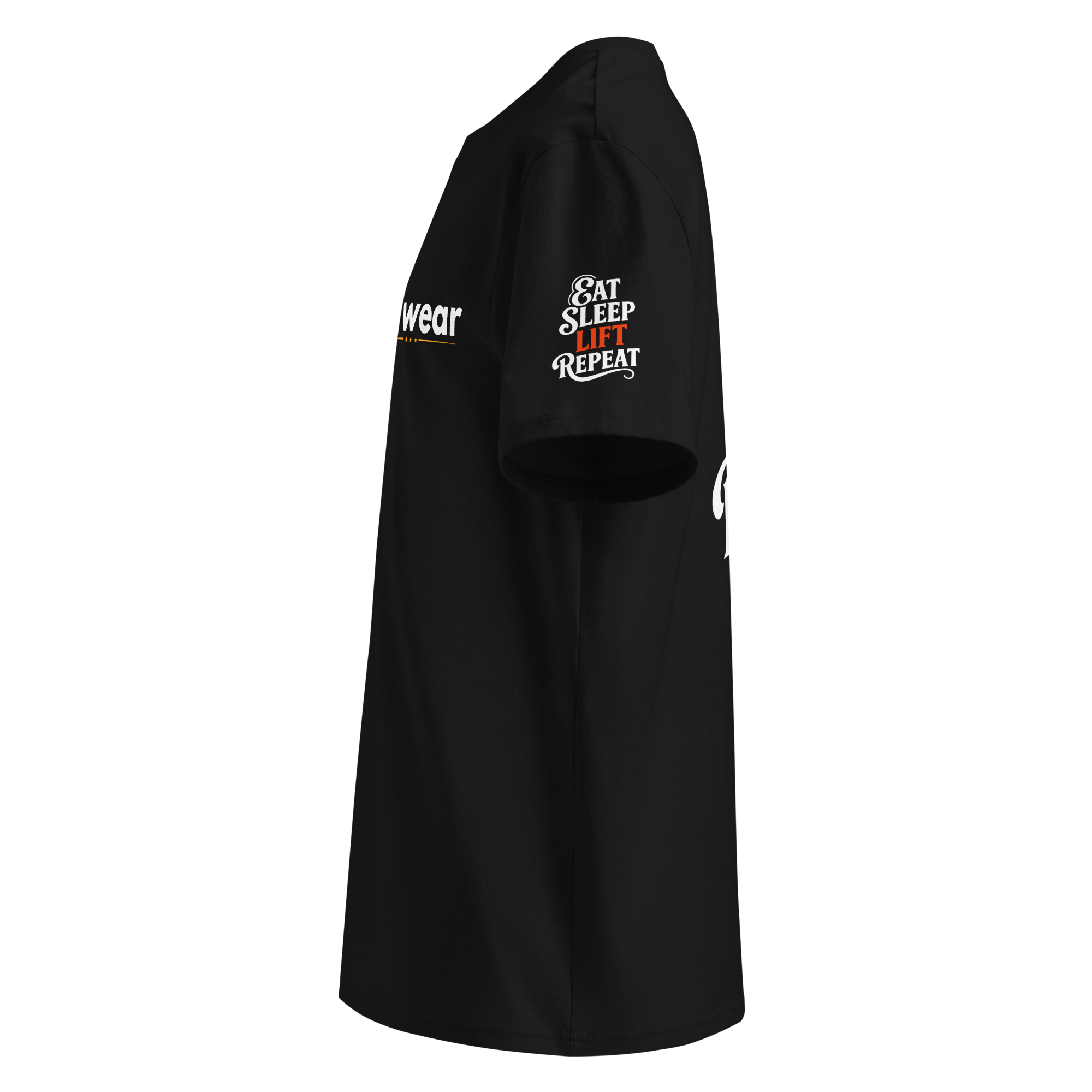 Eat Sleep Lift Repeat - Regular T-Shirt - Black