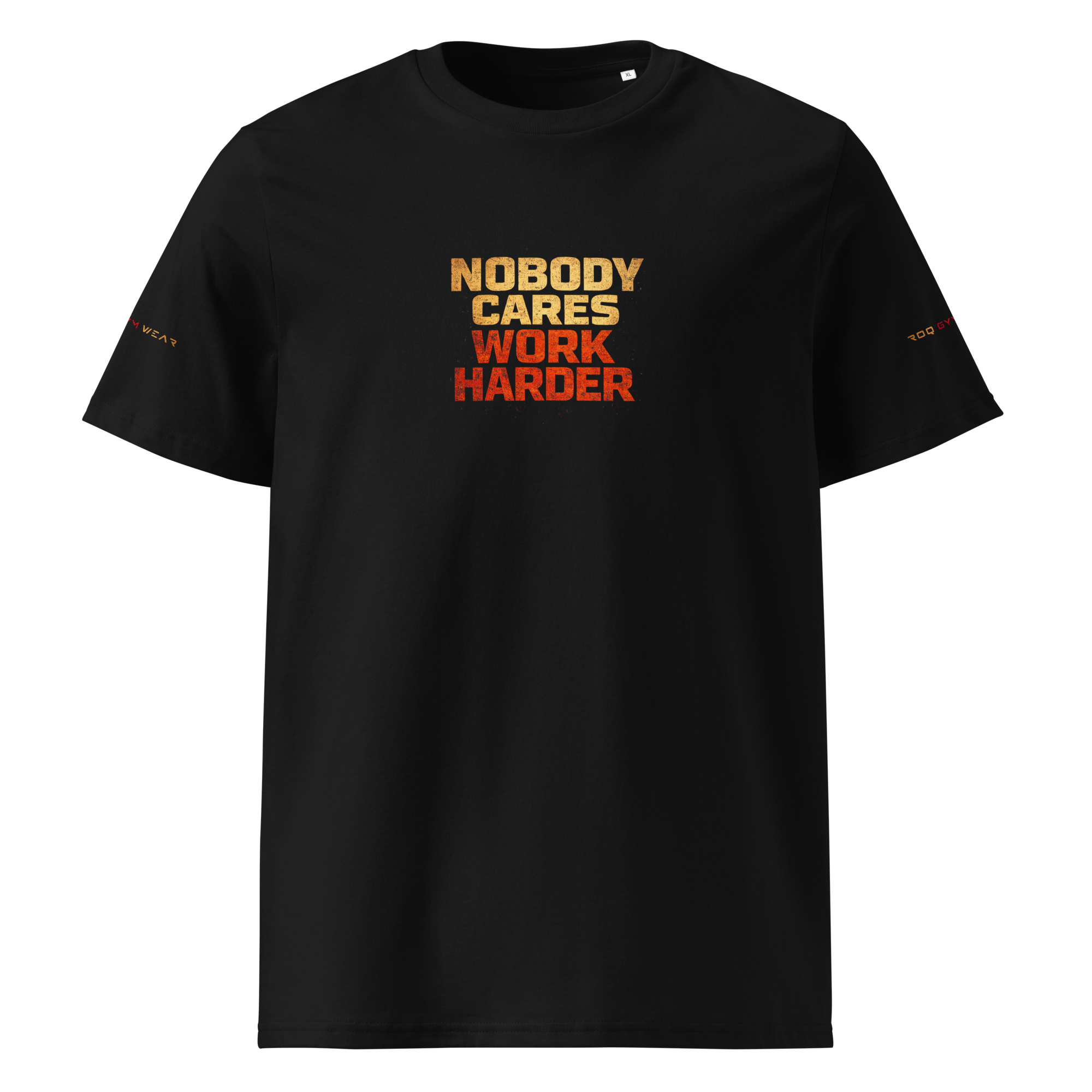 Nobody Cares Work Harder - Regular T-Shirt - Black