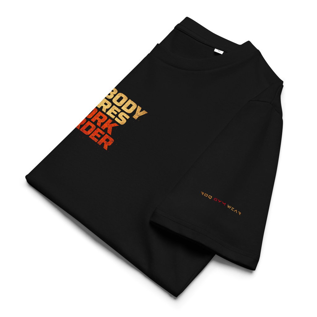 Nobody Cares Work Harder - Regular T-Shirt - Black
