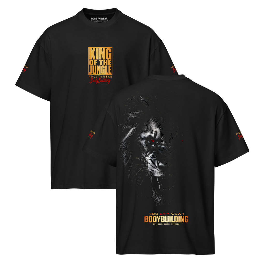 King Of The Jungle - Oversized T-Shirt - Black