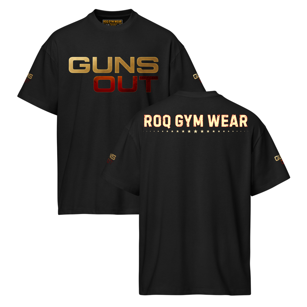 Guns Out - Oversized T-Shirt - Black