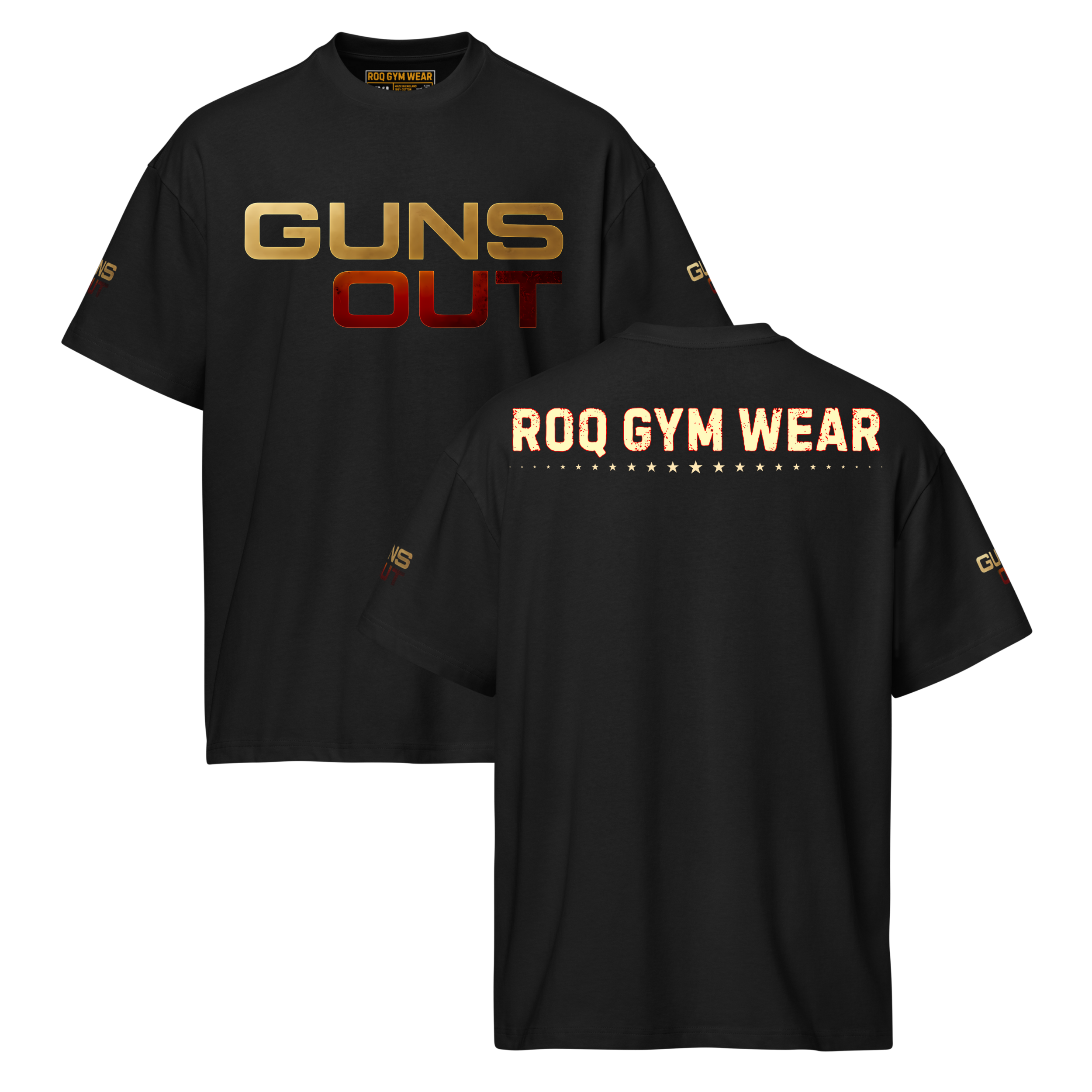 Guns Out - Oversized T-Shirt - Black