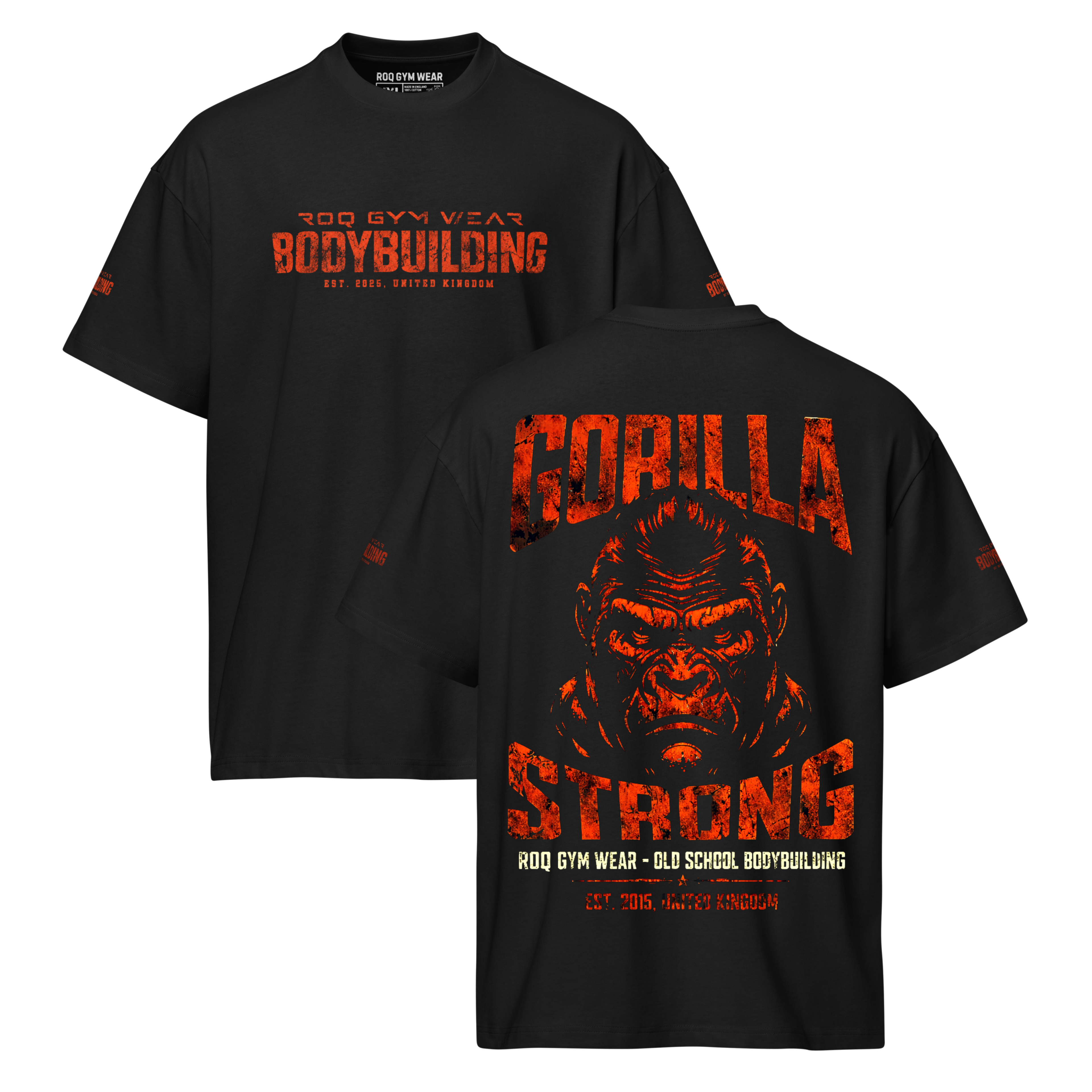 Gorilla Strong - Oversized T-Shirt - Black